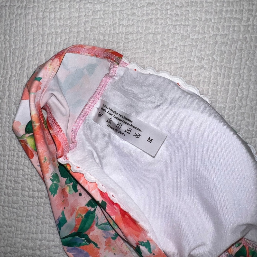 SHEIN Floral Bikini - Red and Green - Picture 3 of 3